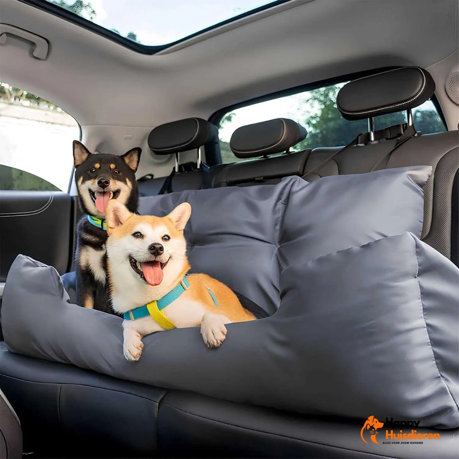 TravelPaws Bed | Veilig Honden Autostoelbed voor Lange Reizen
