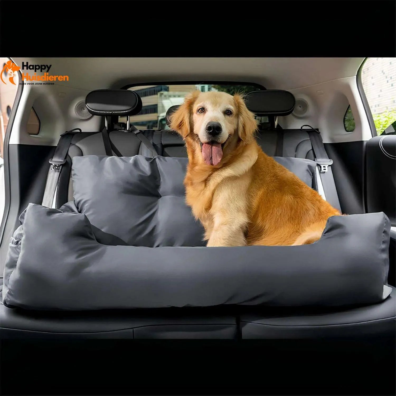 TravelPaws Bed | Veilig Honden Autostoelbed voor Lange Reizen