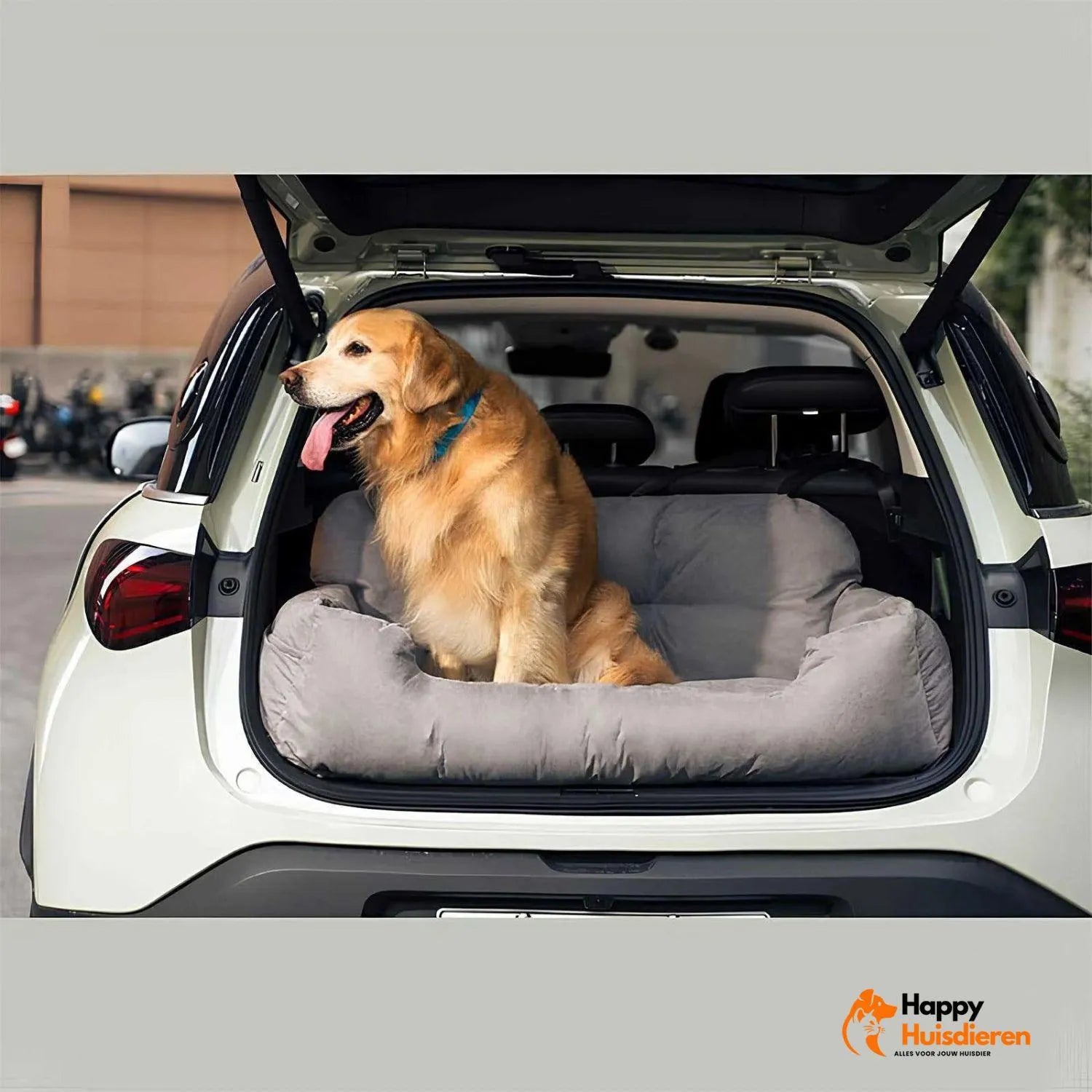 TravelPaws Bed | Veilig Honden Autostoelbed voor Lange Reizen