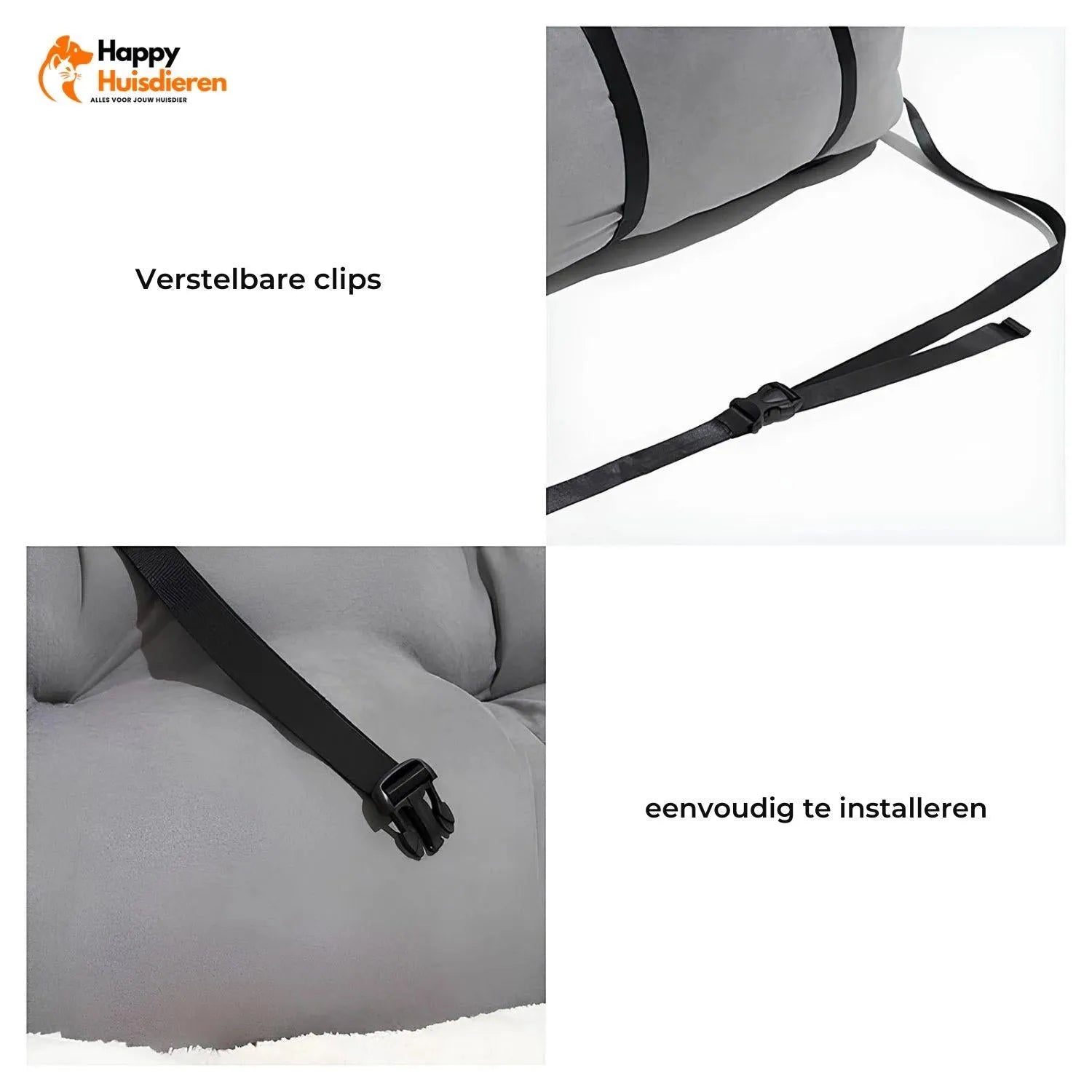 TravelPaws Bed | Veilig Honden Autostoelbed voor Lange Reizen