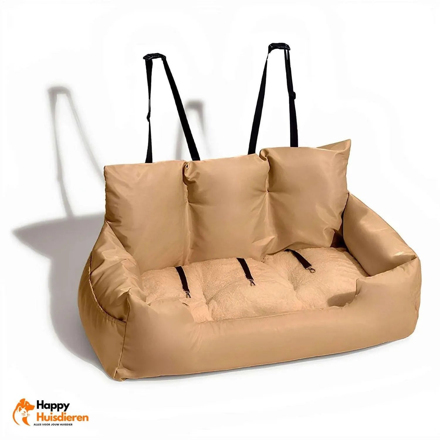 TravelPaws Bed | Veilig Honden Autostoelbed voor Lange Reizen