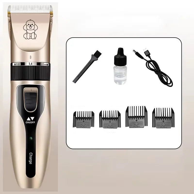 TrimEase | Stille draadloze hondentondeuse set voor thuisgebruik