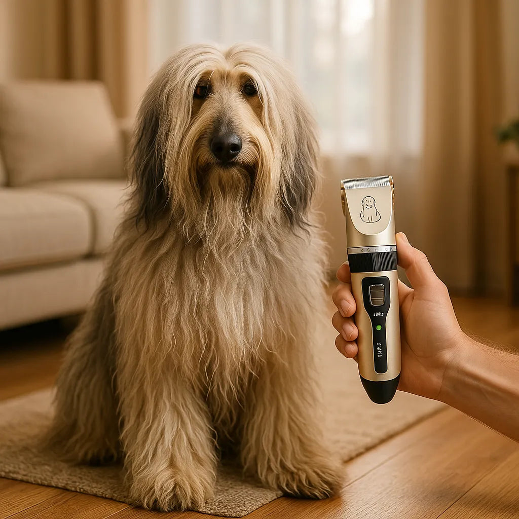 TrimEase | Stille draadloze hondentondeuse set voor thuisgebruik