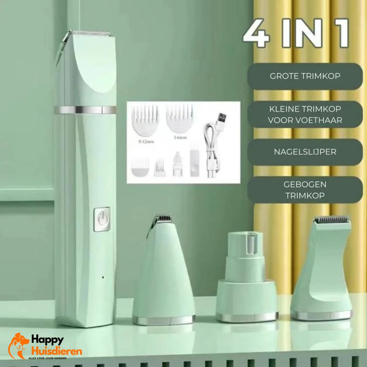 TrimTovenaar Pro | 4-in-1 Huisdiertrimmer voor efficiënt verzorgen