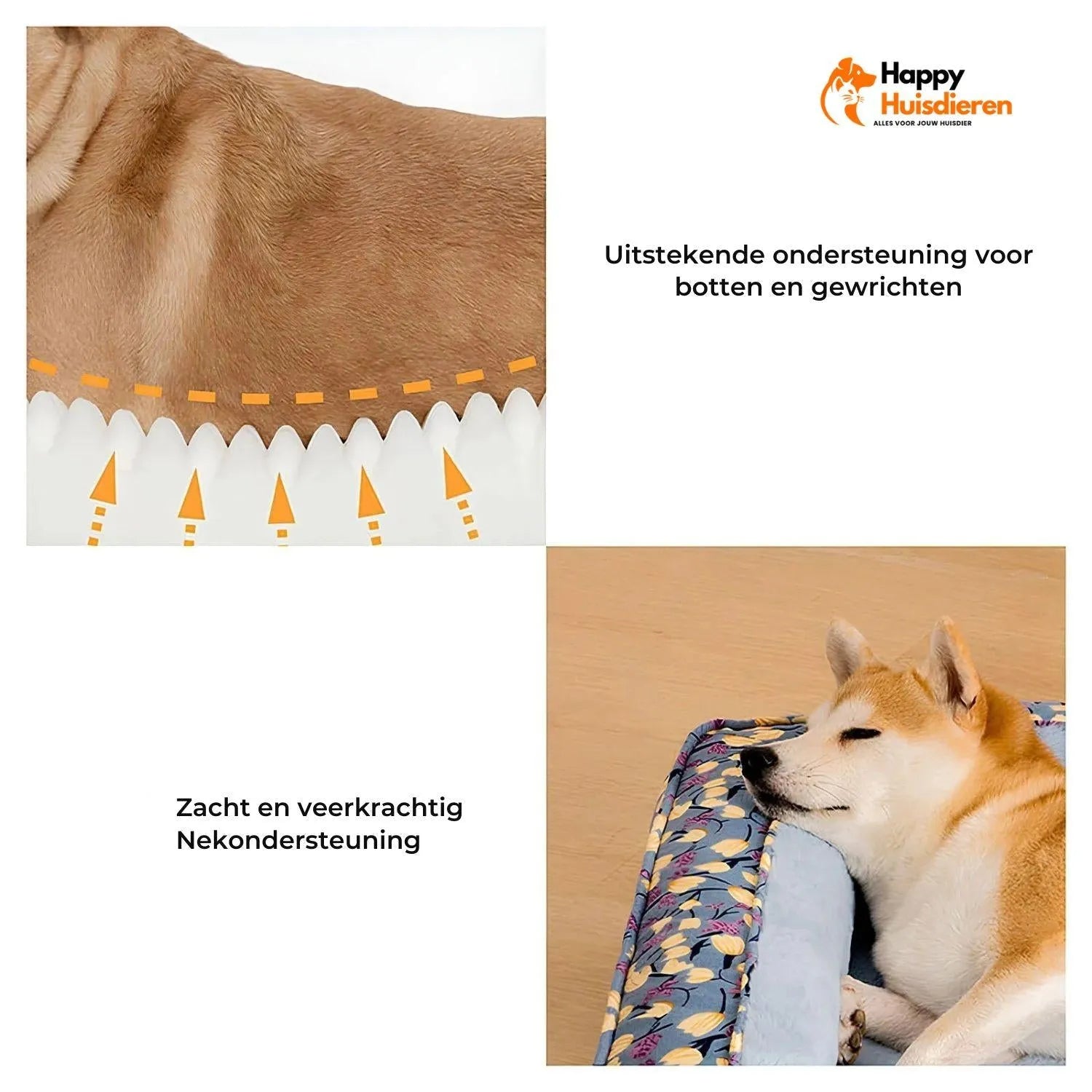 Velvet Verwenbankje | Orthopedisch hondenbankje met zachte fluwelen hoes