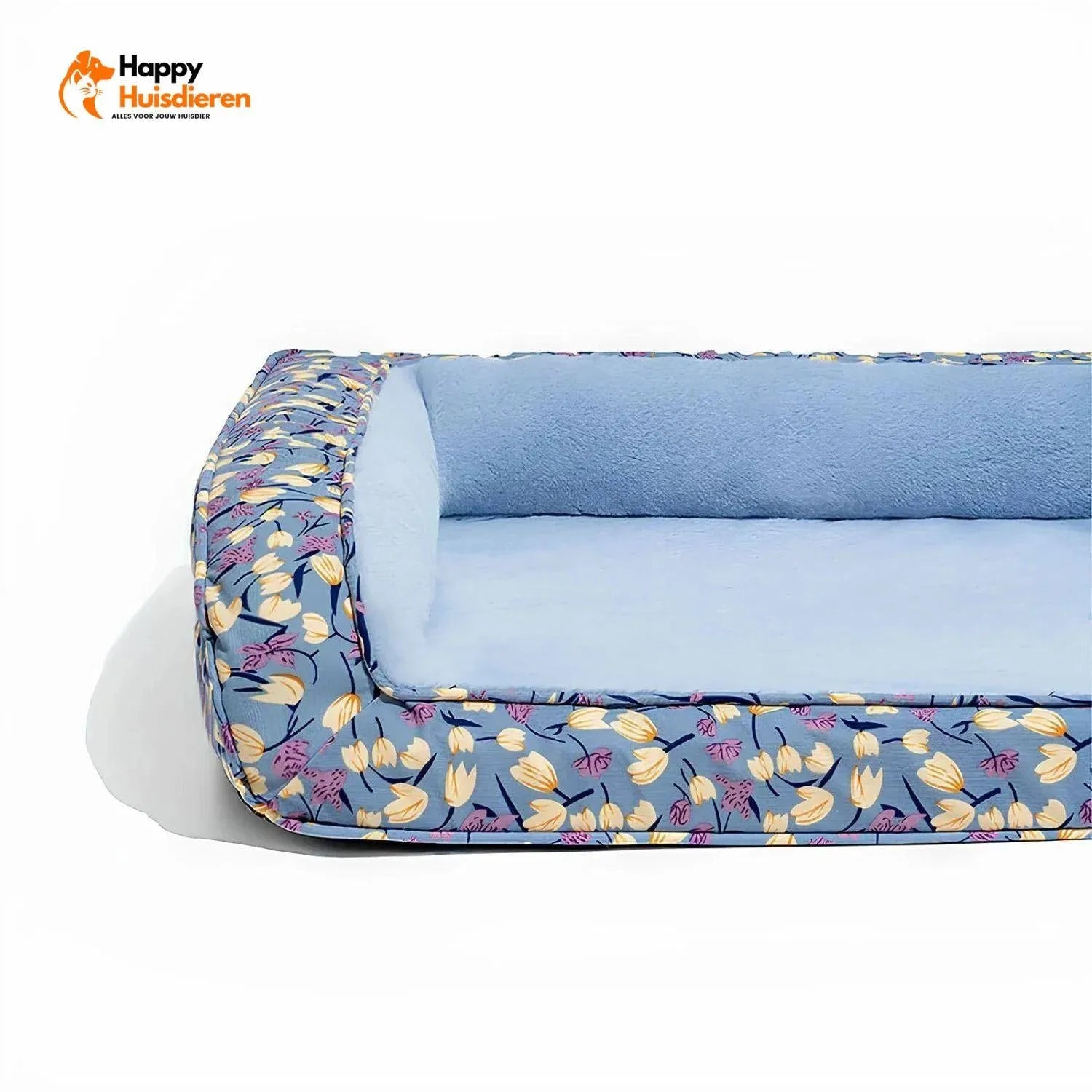 Velvet Verwenbankje | Orthopedisch hondenbankje met zachte fluwelen hoes