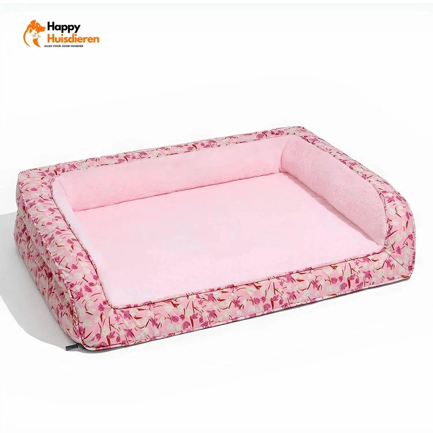 Velvet Verwenbankje | Orthopedisch hondenbankje met zachte fluwelen hoes