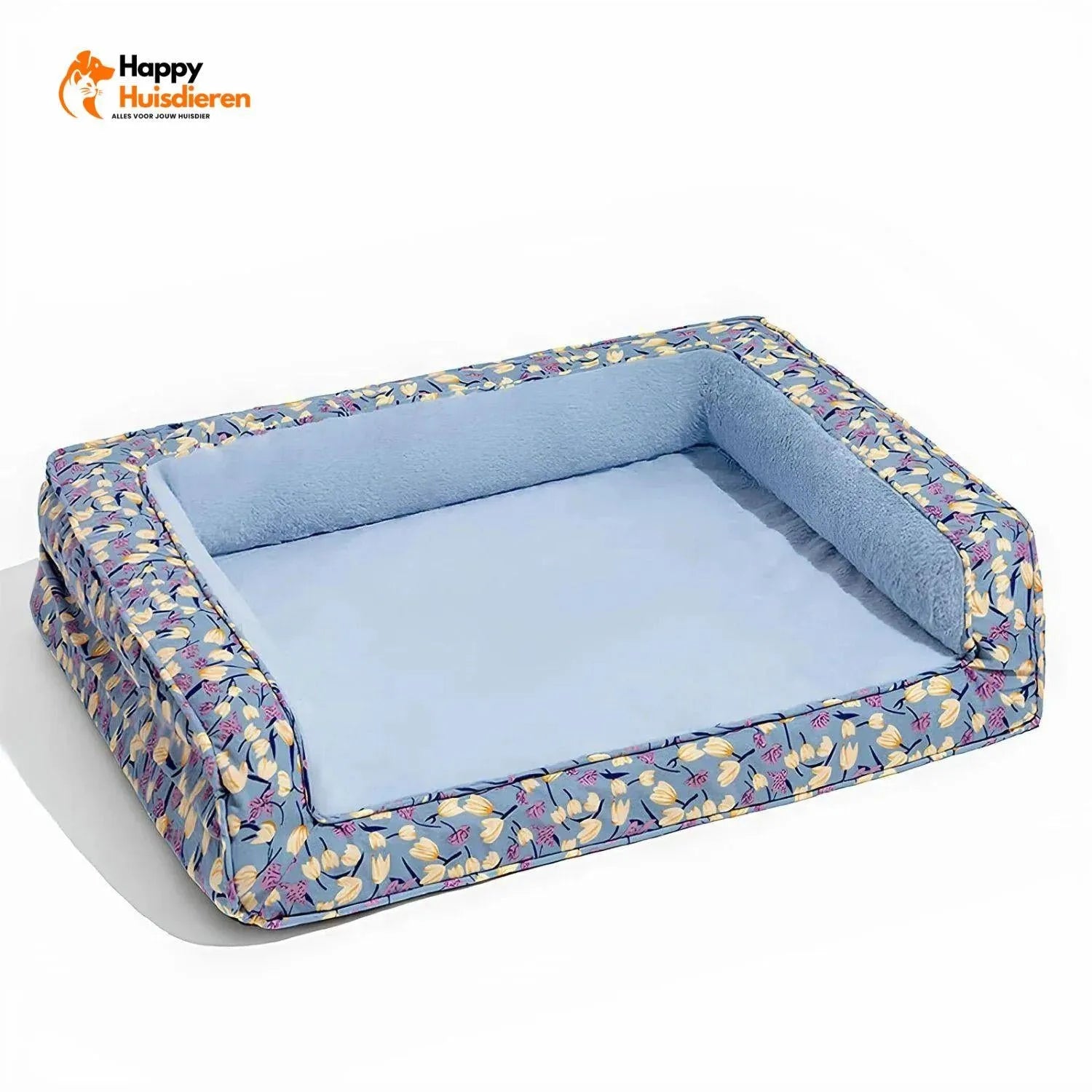 Velvet Verwenbankje | Orthopedisch hondenbankje met zachte fluwelen hoes