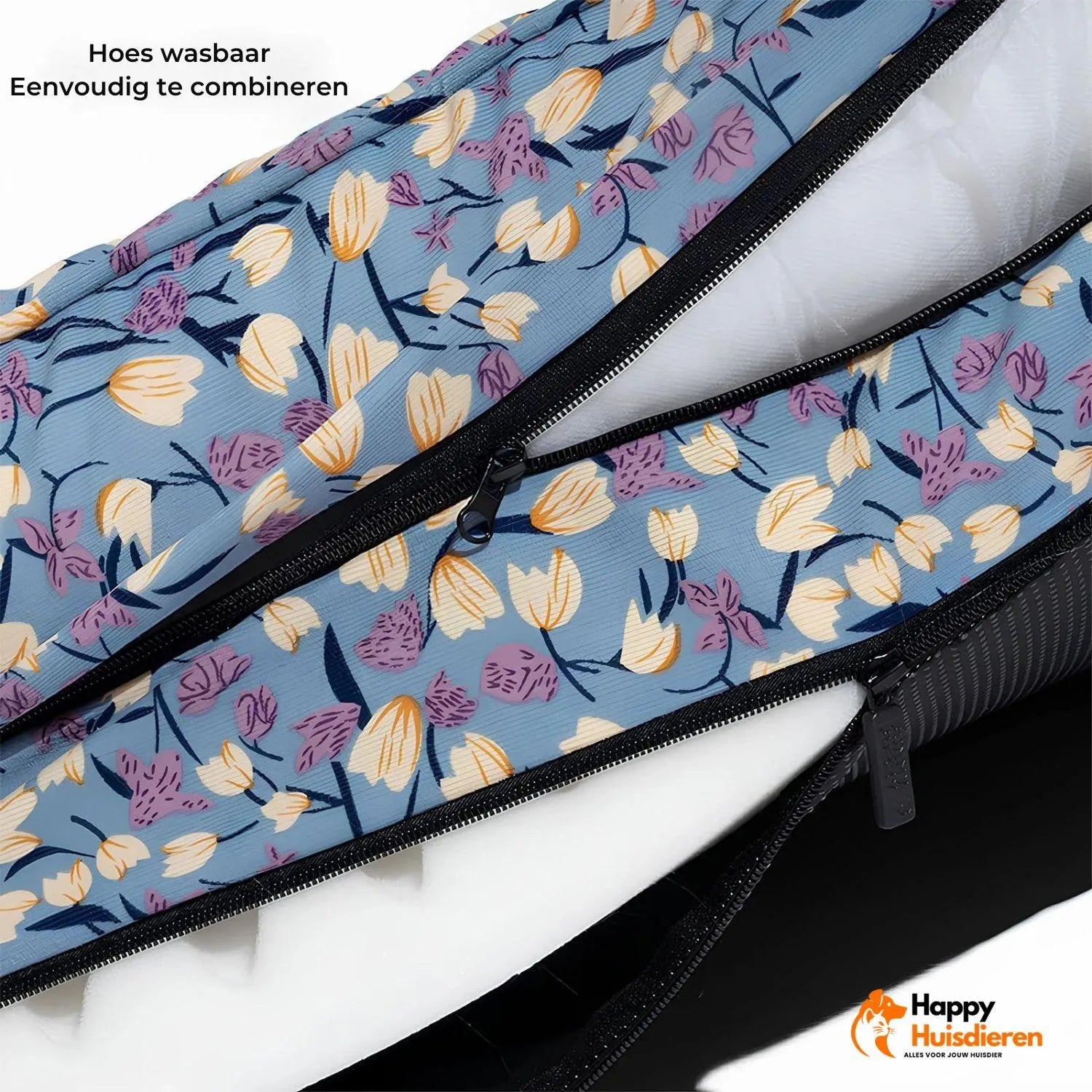 Velvet Verwenbankje | Orthopedisch hondenbankje met zachte fluwelen hoes