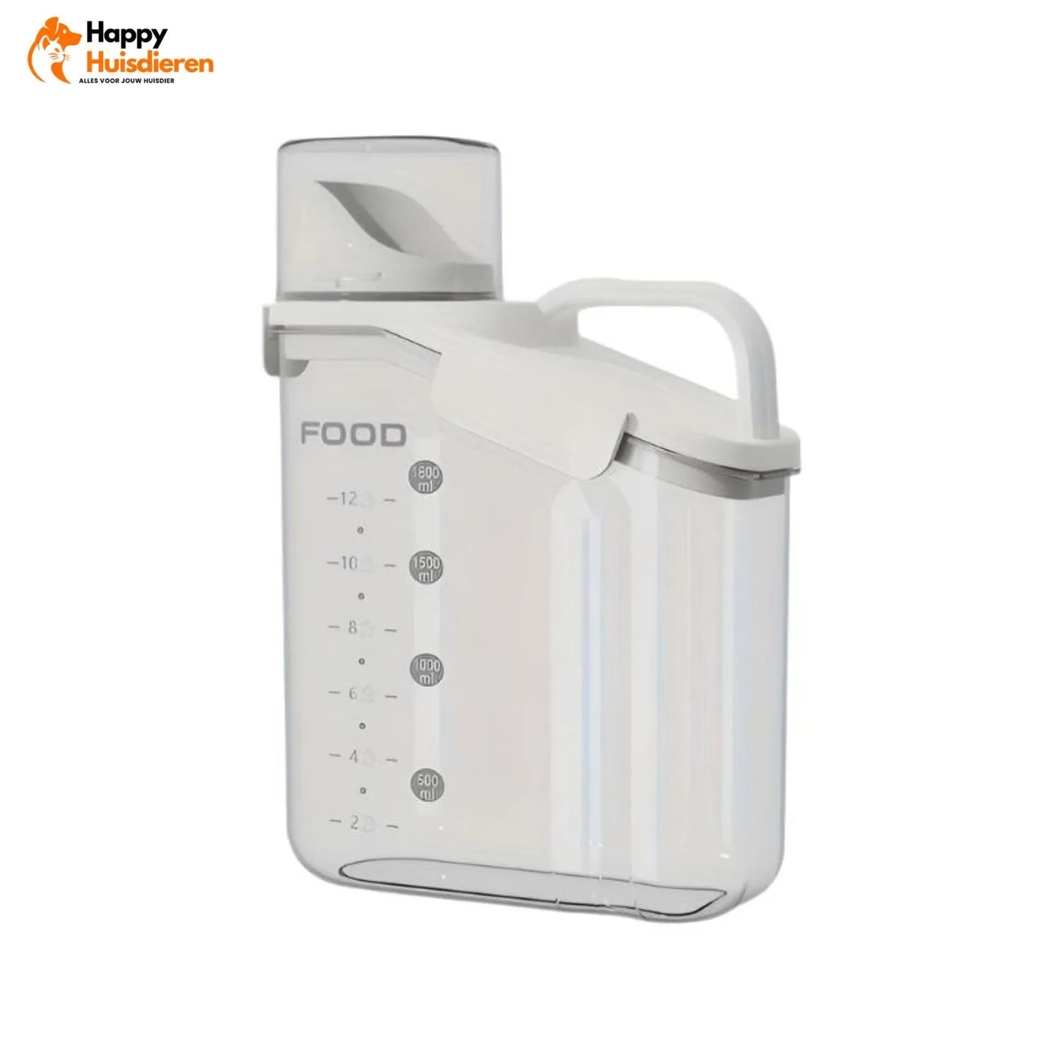 VersVoerOpberger | Vochtbestendige Voercontainer met Maatbeker