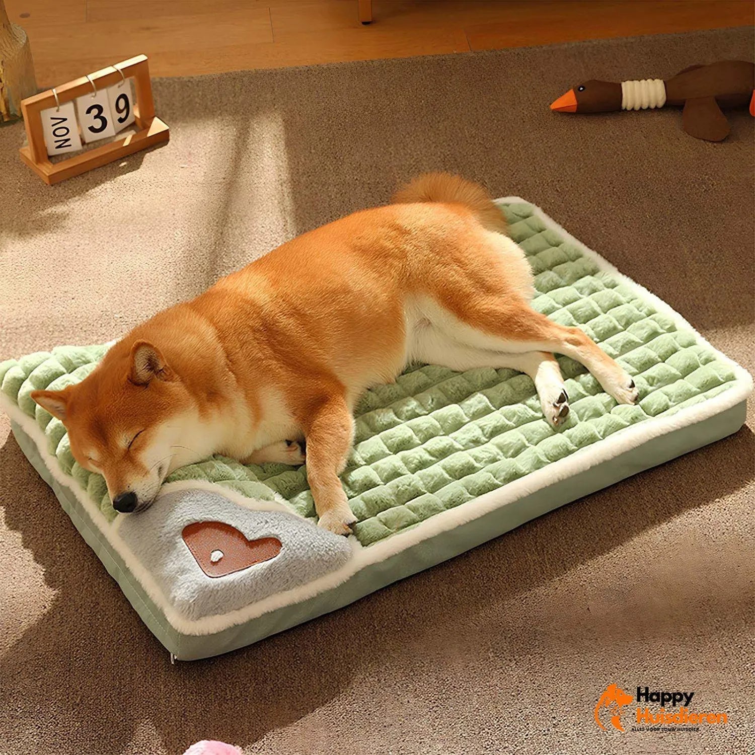 Warme Winter Nest | Luxe Geruite Bed Voor Huisdieren