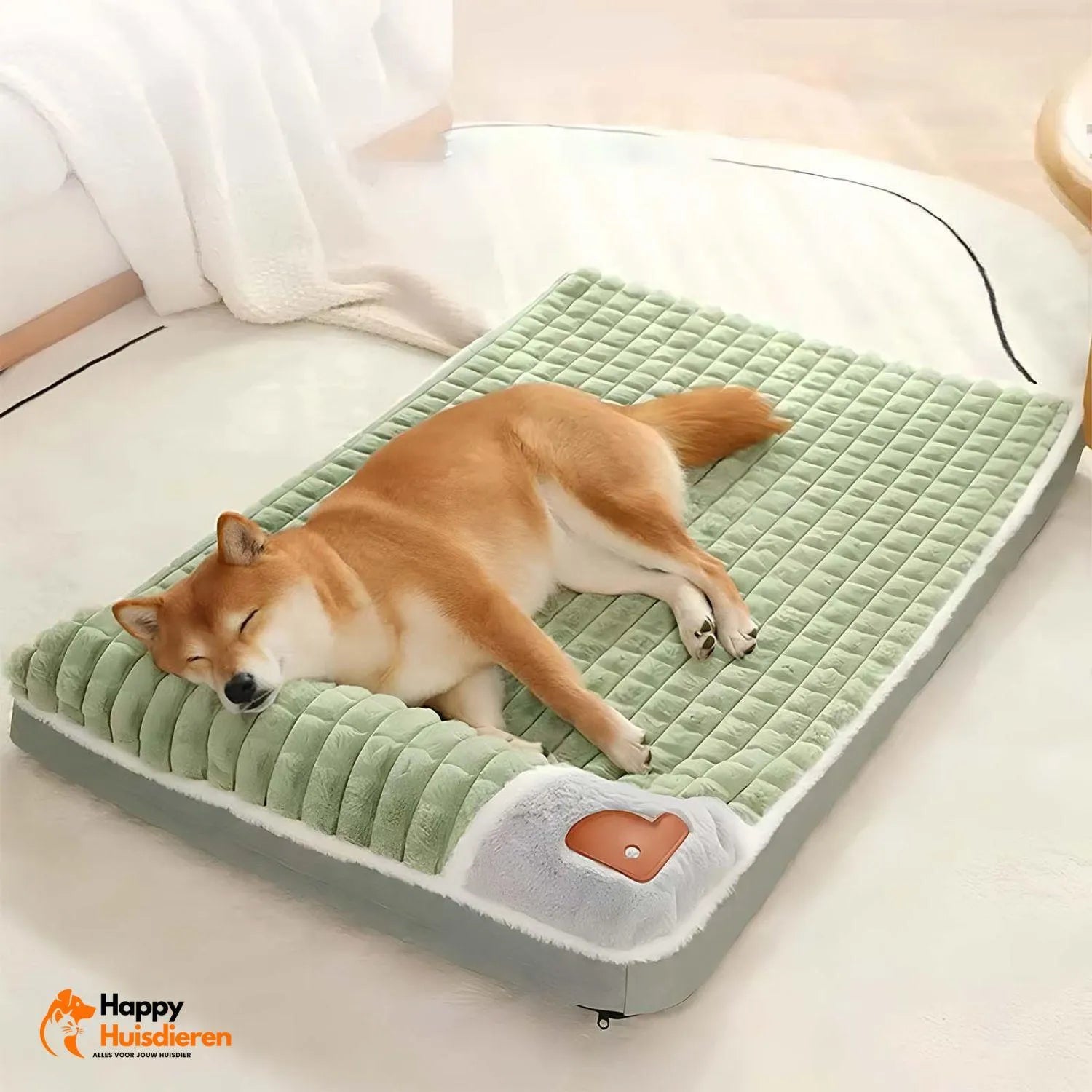 Warme Winter Nest | Luxe Geruite Bed Voor Huisdieren