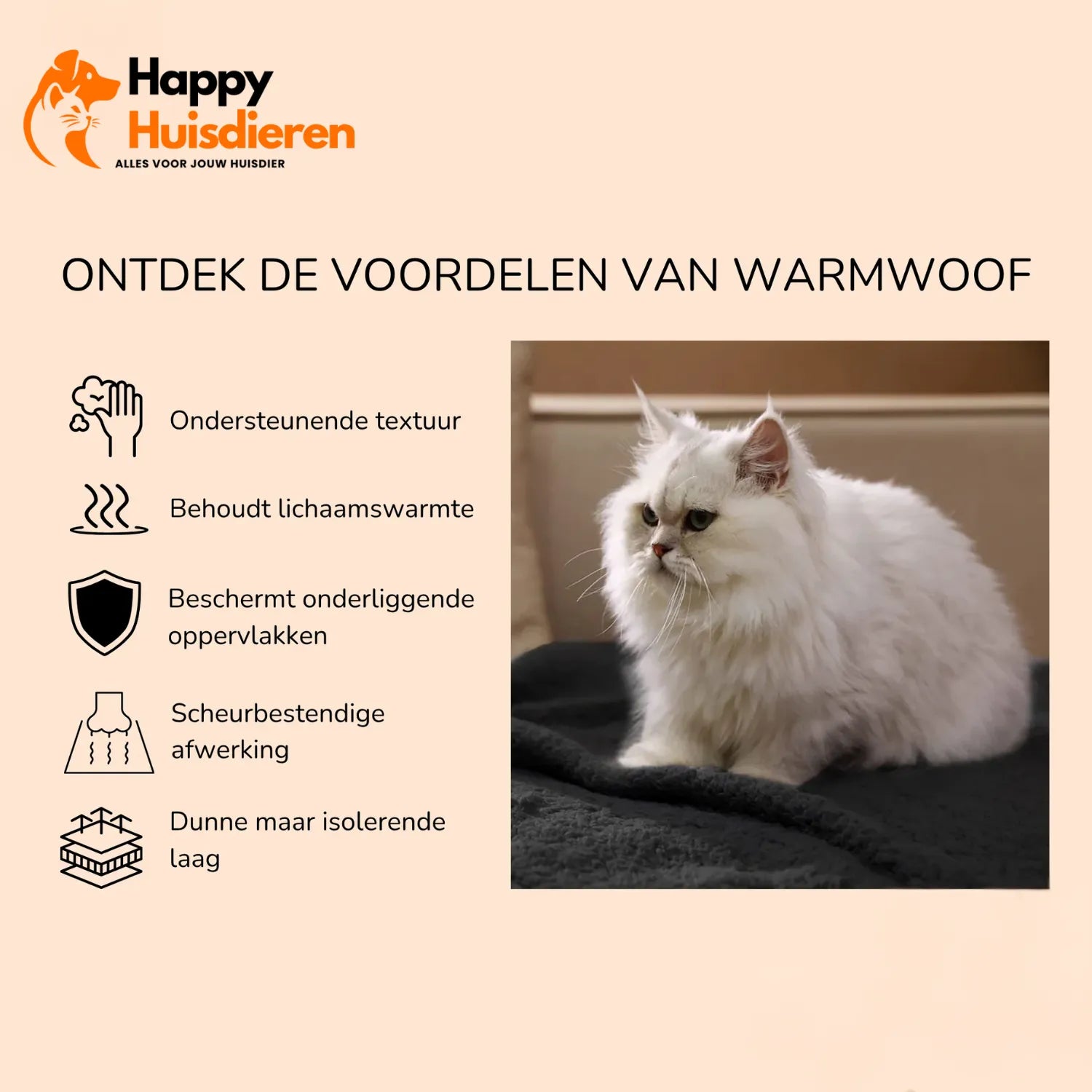 WarmteNest Deken | Zachte Pluchen Fleece Huisdierdeken voor Extra Comfort