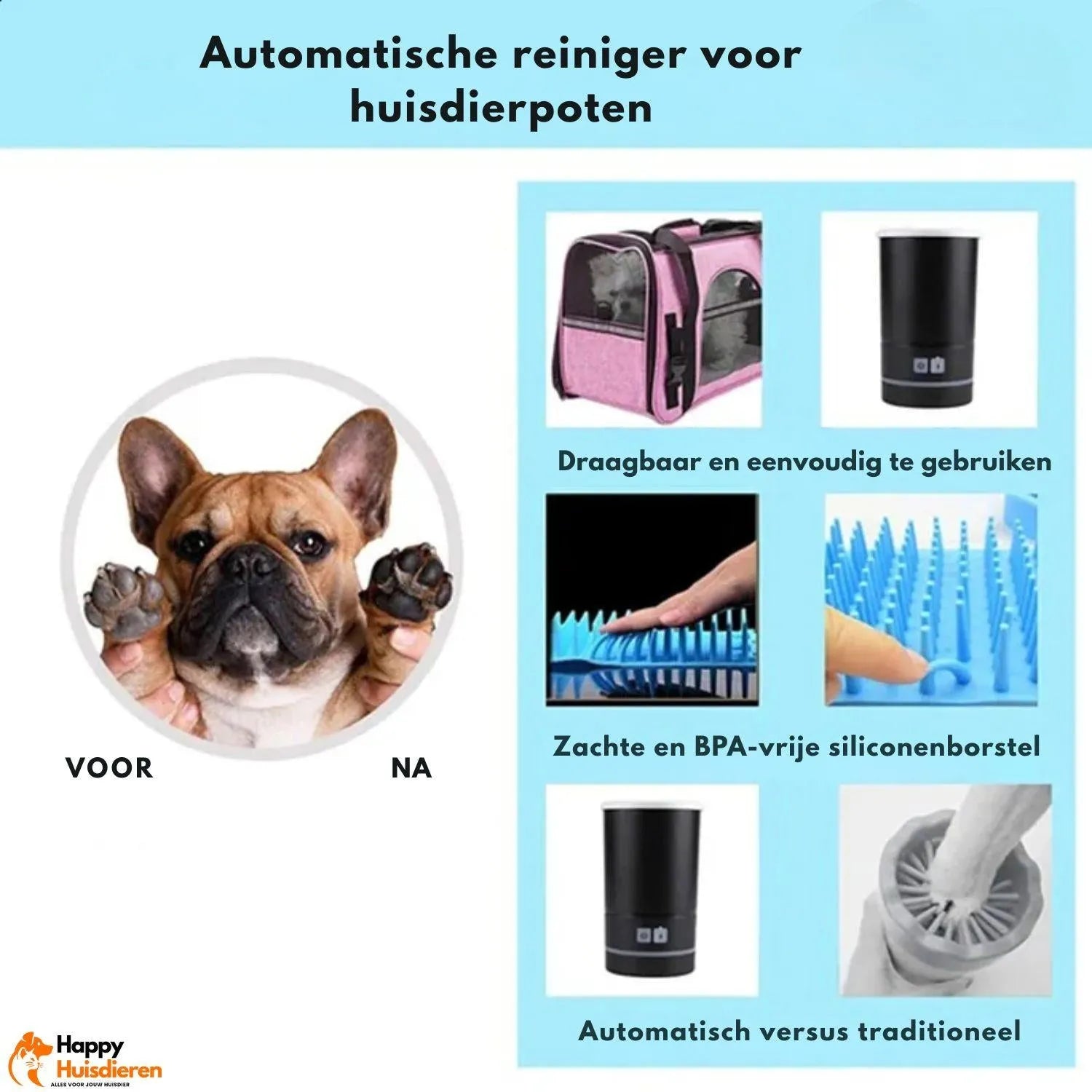 WashEase | Compacte Hondenreiniger voor Snel en Grondig Schoonmaken