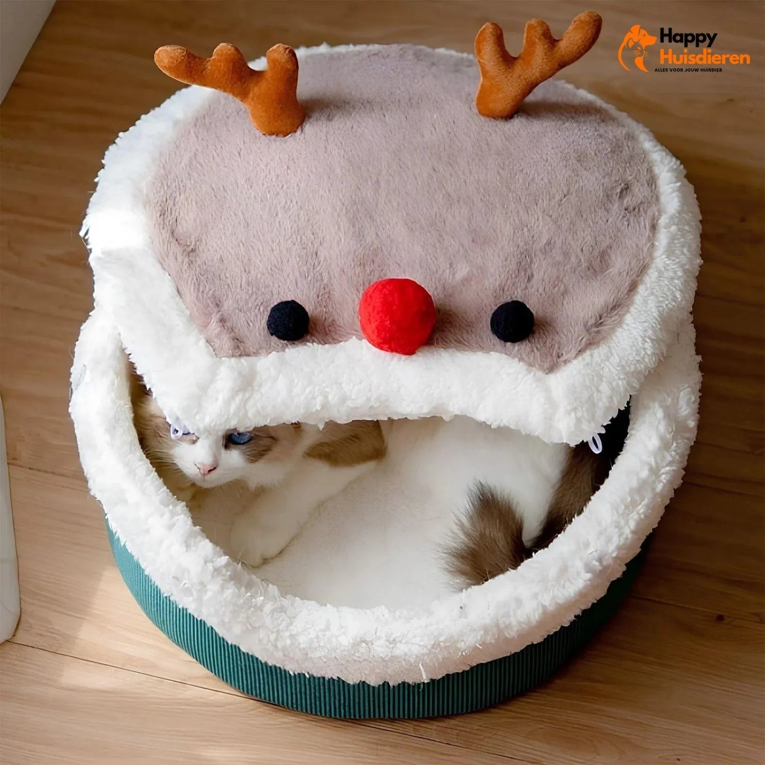 WinterWhisker Nest | Gezellige Kerstgrot voor Katten