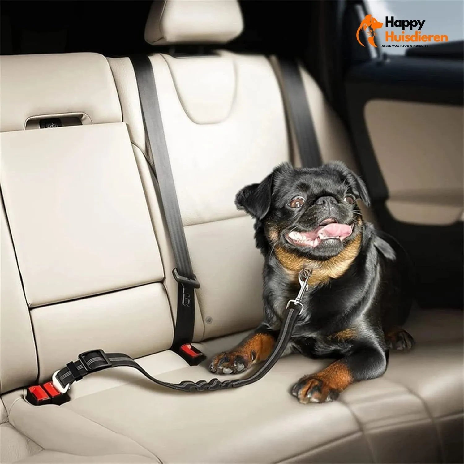WoofBelt | Verstelbare Hondengordel voor Auto – Veilig & Comfortabel Reizen