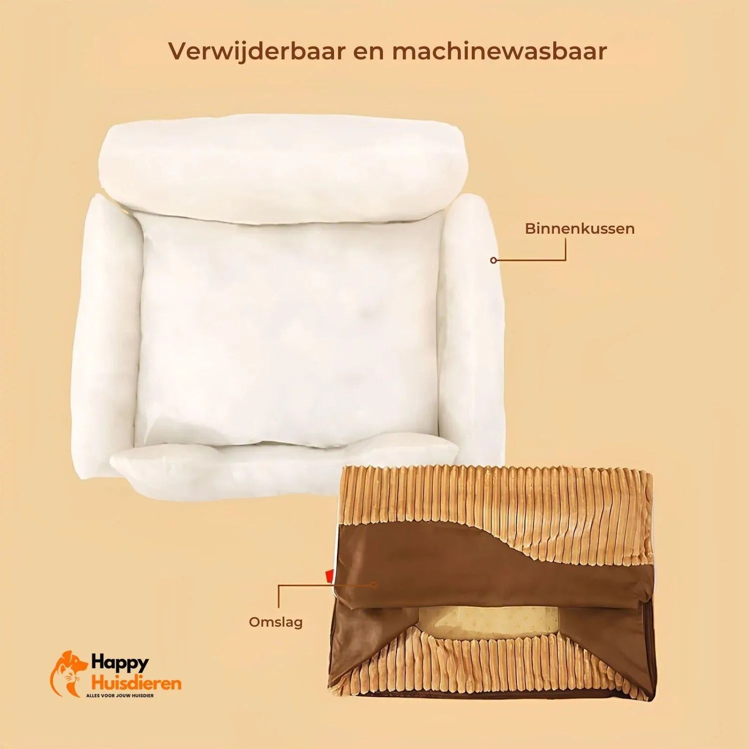 WoofHaven Lounge | All-Seizoen Bed voor Comfort en Ondersteuning
