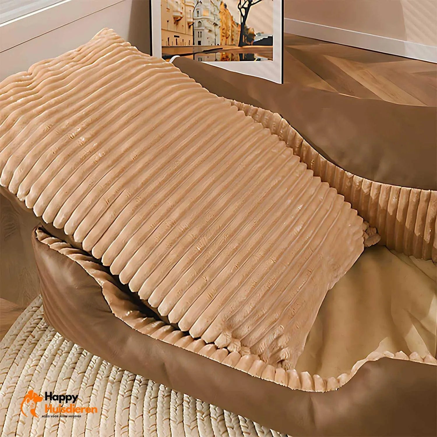 WoofHaven Lounge | All-Seizoen Bed voor Comfort en Ondersteuning