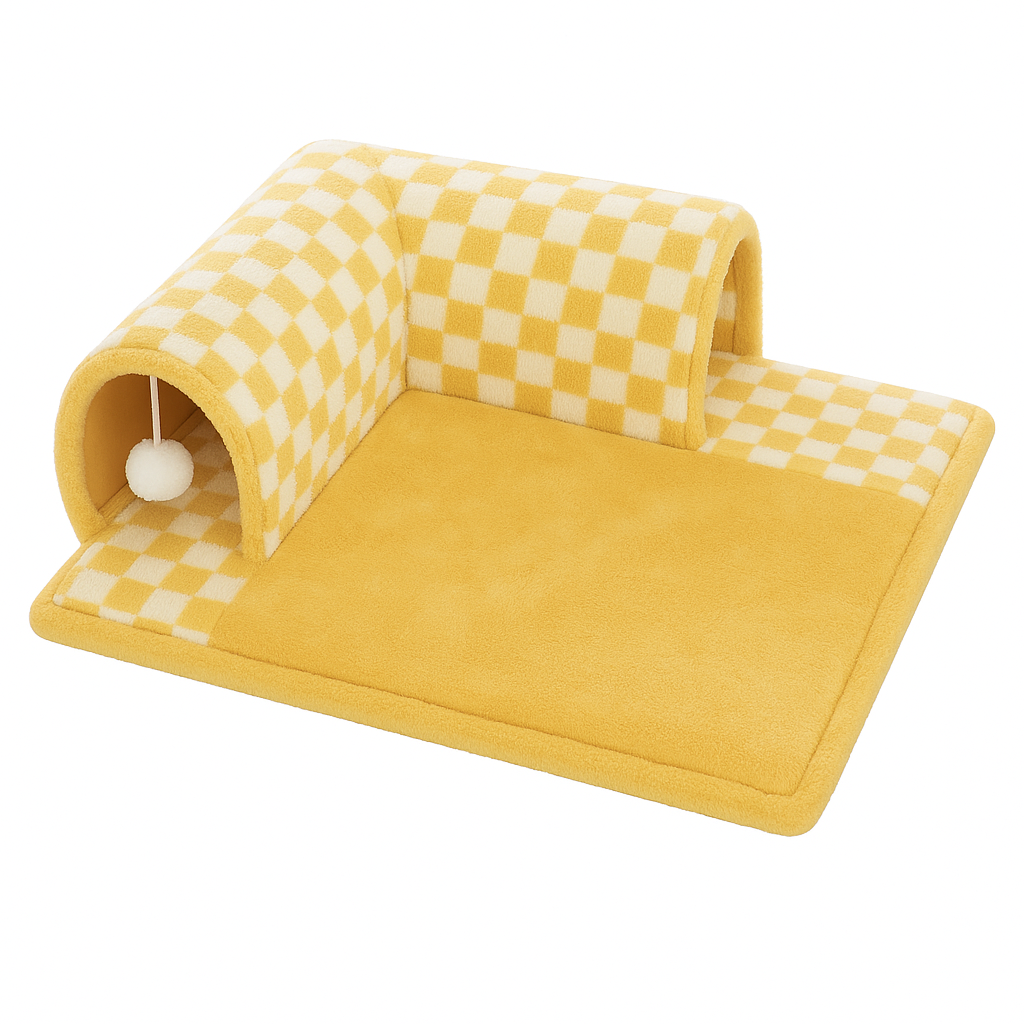 Yumi | Pluche kattentunnel voor spelen en rust