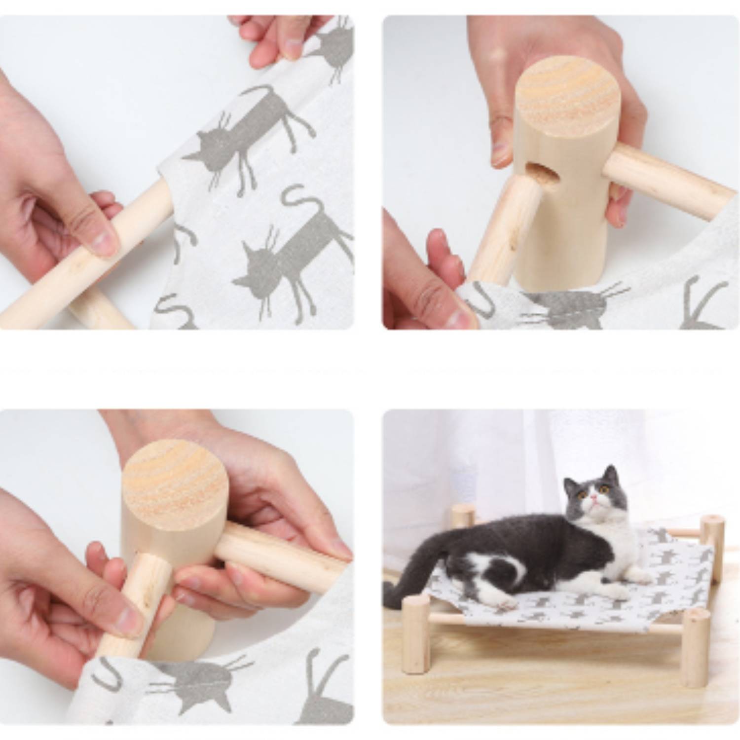 Stijlvolle waterdichte kattenhangmat voor comfortabel rusten