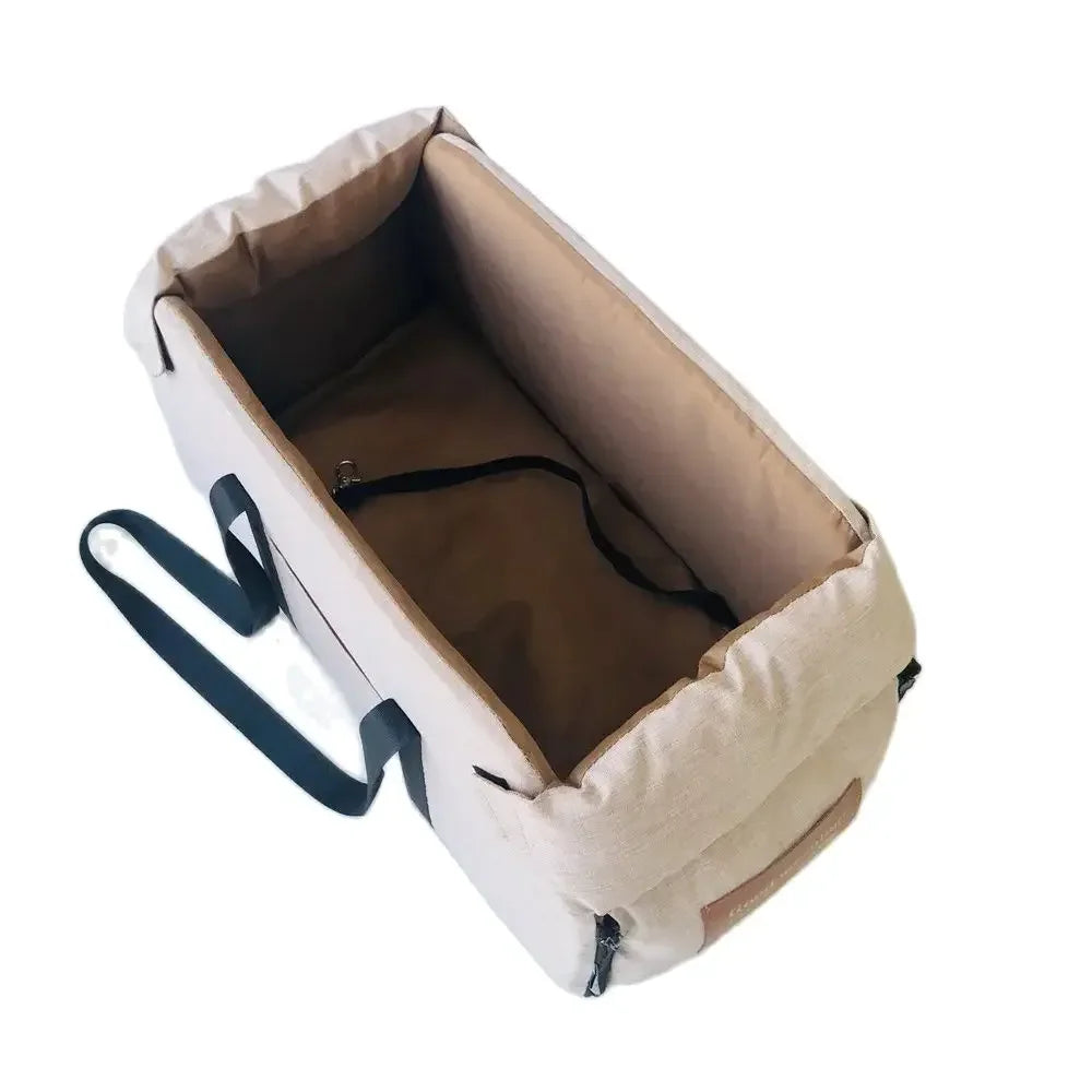 Verhoogde huisdierstoel voor kleine honden, ideaal voor veilige autoreizen