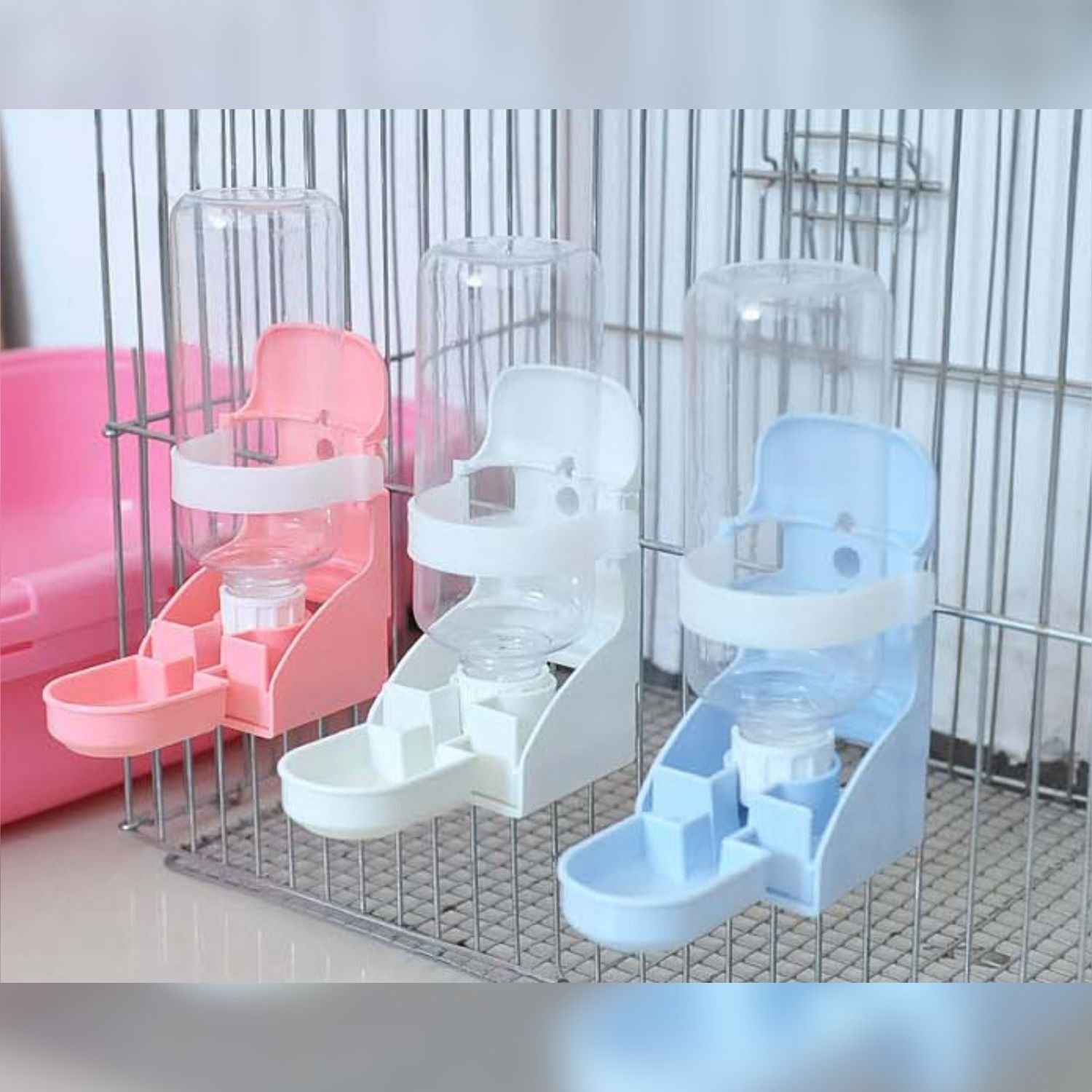 Transparante waterdispenser van 350ml voor knaagdieren