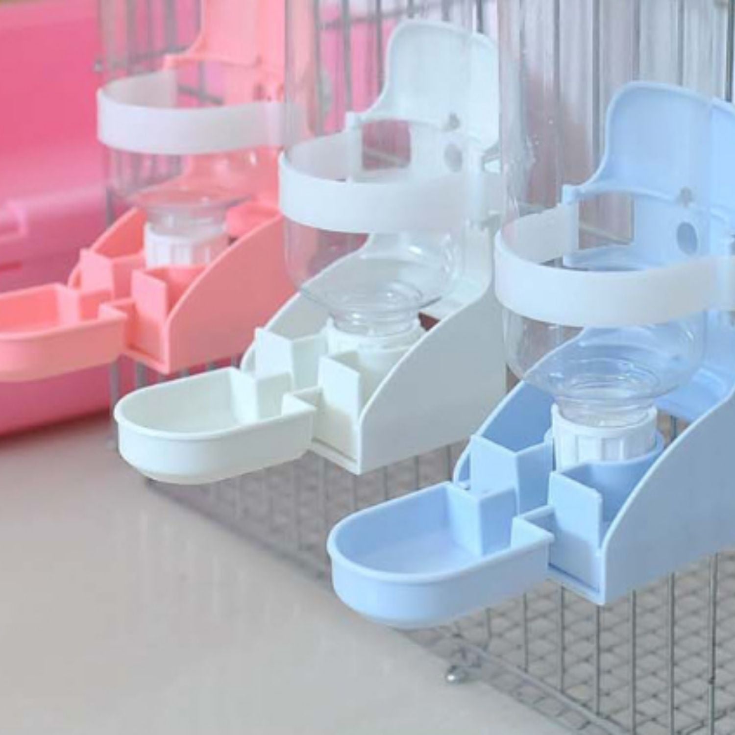 Transparante waterdispenser van 350ml voor knaagdieren