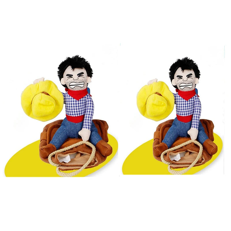 Hondenkostuum als grappige cowboy voor Halloween, geschikt voor kleine en grote honden zoals Franse Bulldogs en Chihuahuas