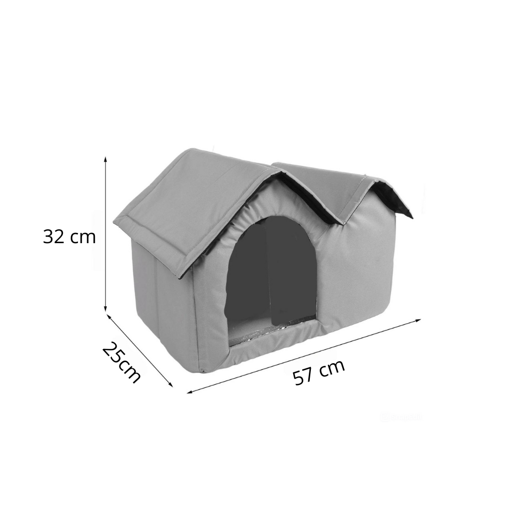 Koel en ademend kattenhuis met ijsvakken voor comfort in de zomer