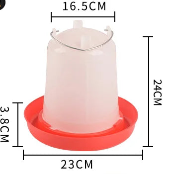 4L watervat voor kippenhok met schakelsysteem