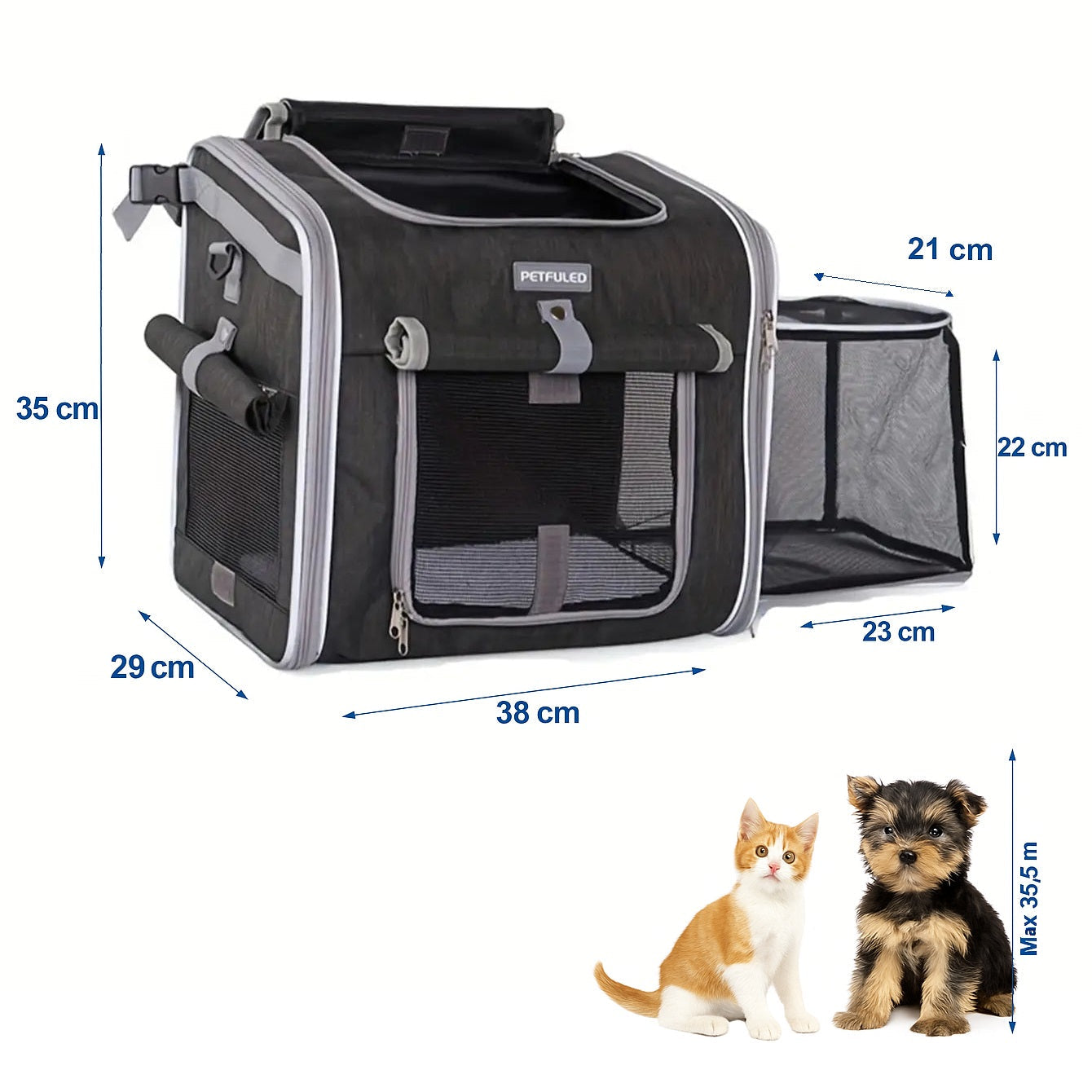 Ontdekkingsreis | Comfortabele Hondenrugzak en Fietstas