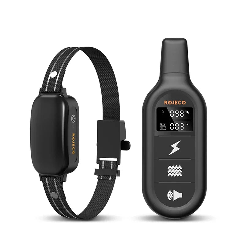 Elektrische hondentrainingshalsband met afstandsbediening en waterdichte functies