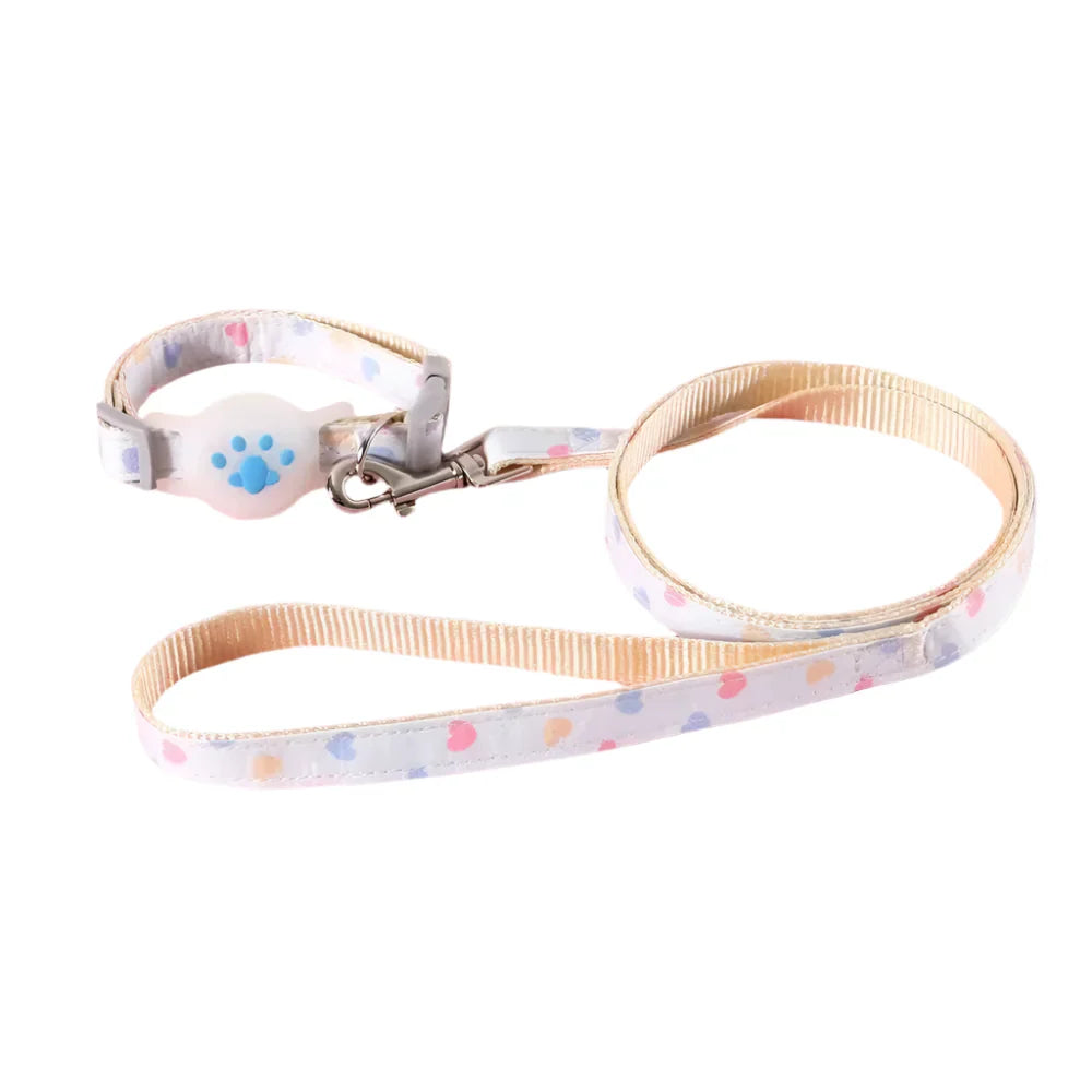 Kattenhalsband met Airtag houder voor veilige locatie tracking