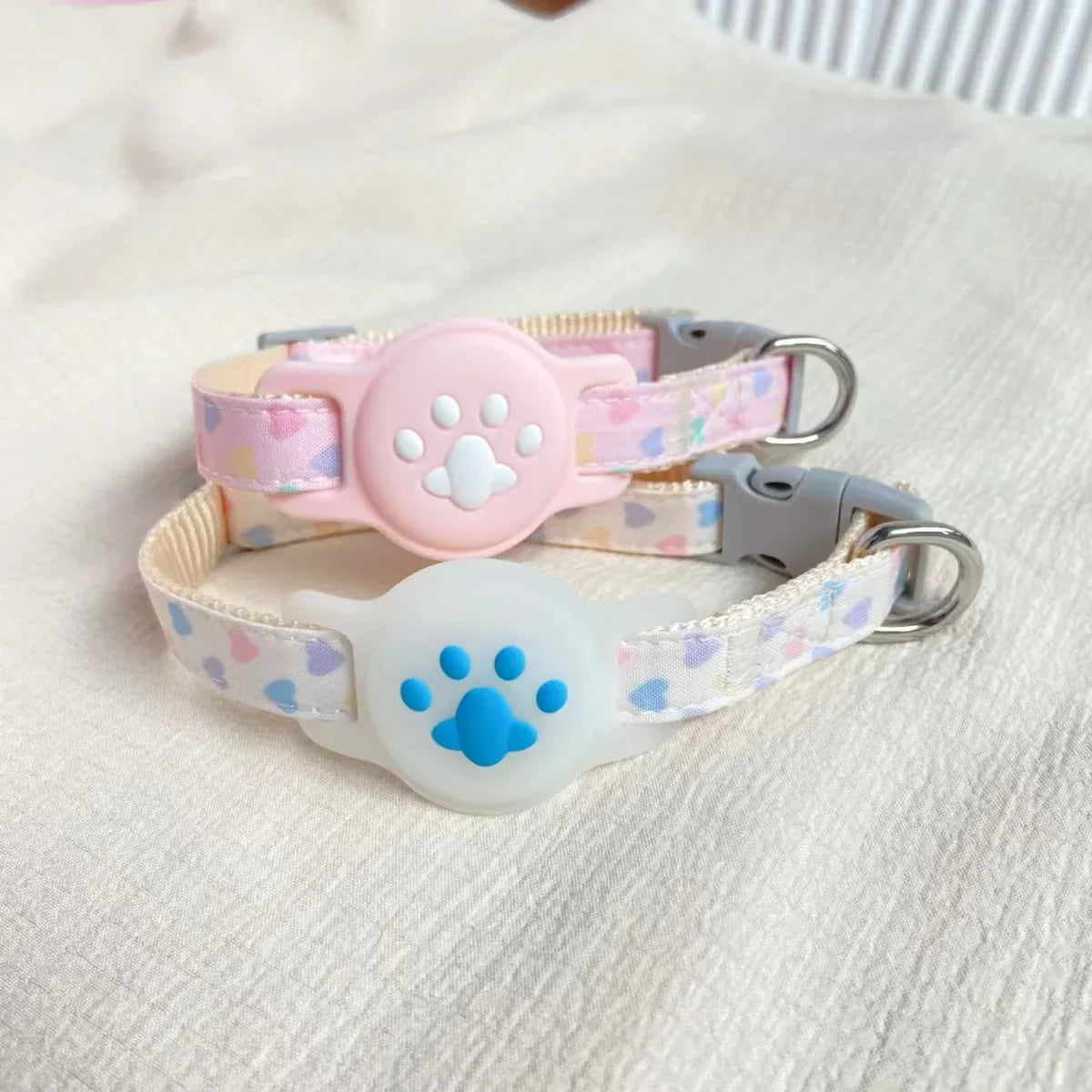 Kattenhalsband met Airtag houder voor veilige locatie tracking