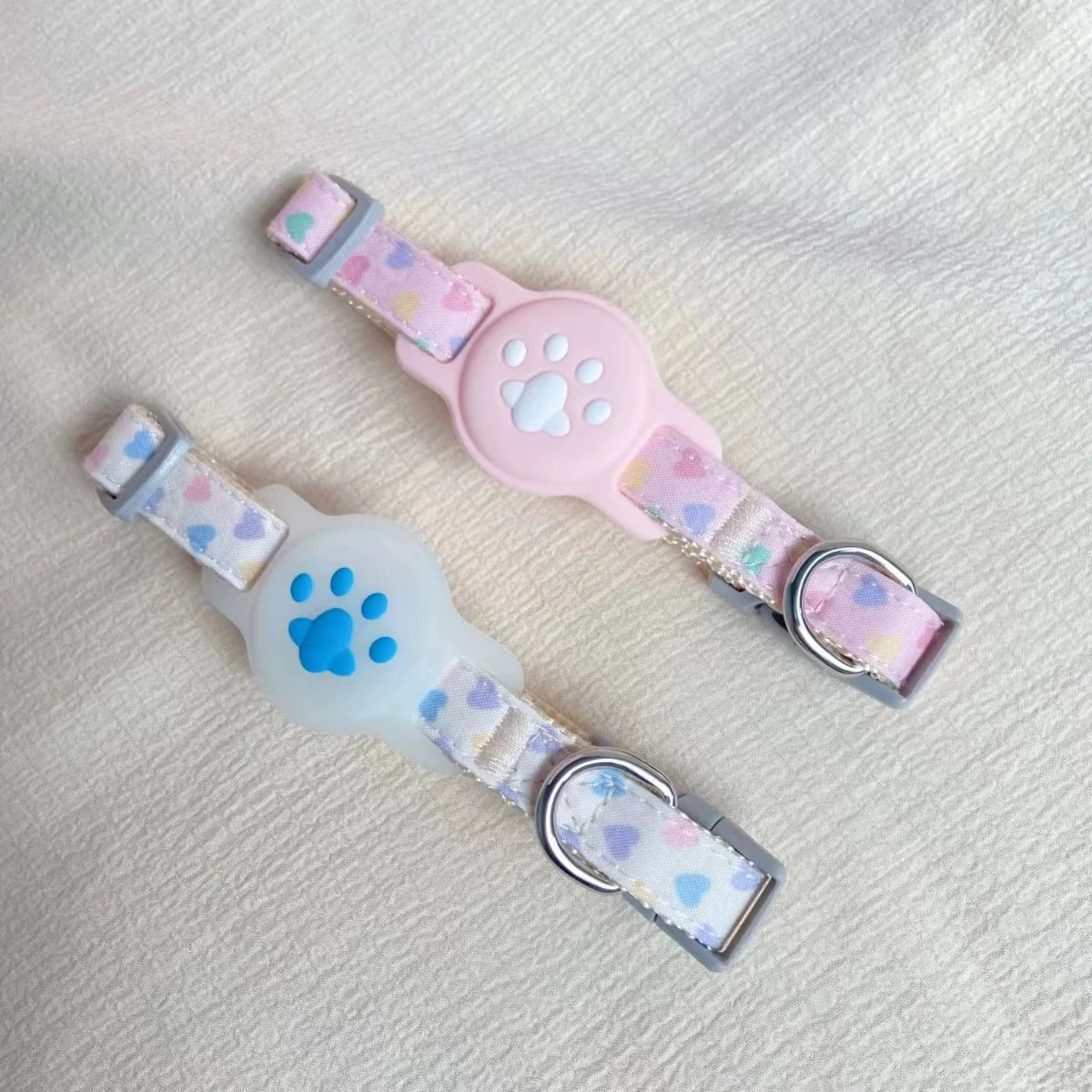 Kattenhalsband met Airtag houder voor veilige locatie tracking