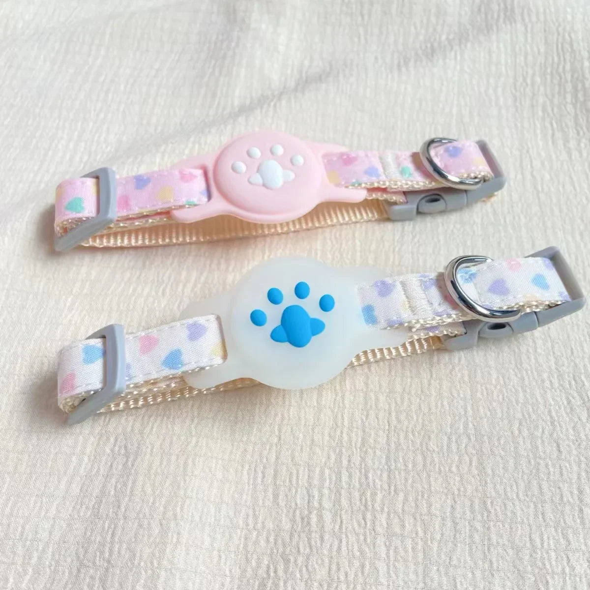 Kattenhalsband met Airtag houder voor veilige locatie tracking