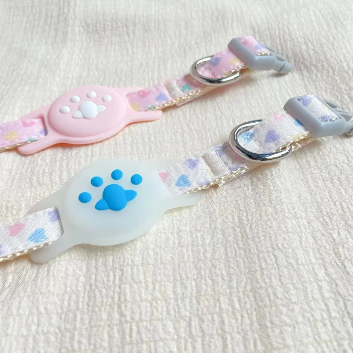 Kattenhalsband met Airtag houder voor veilige locatie tracking