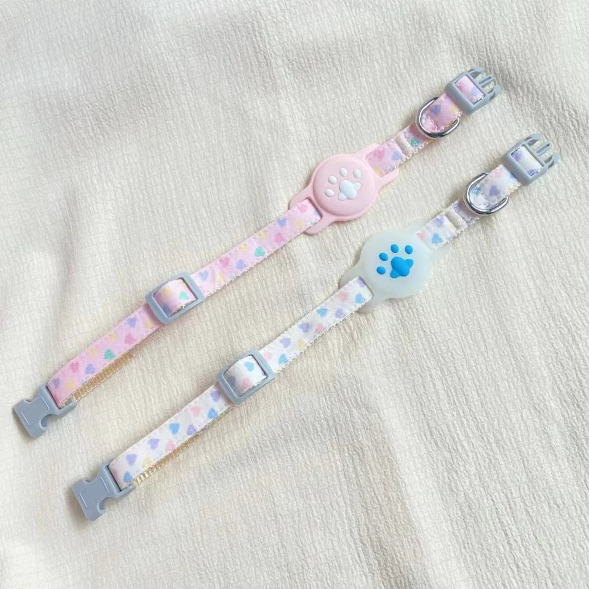 Kattenhalsband met Airtag houder voor veilige locatie tracking