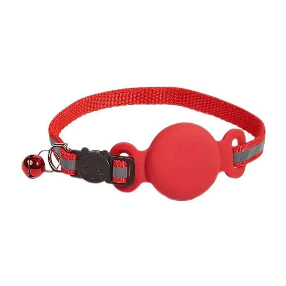Reflecterende kattenhalsband met AirTag houder voor extra veiligheid