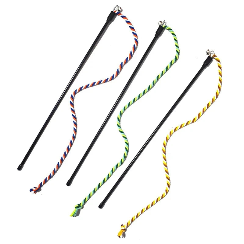 Interactief kattenstokje met bel voor speelse katten en schone tanden