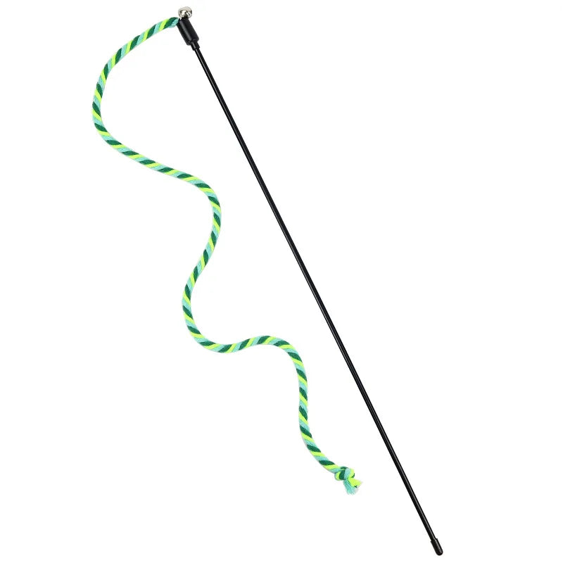 Interactief kattenstokje met bel voor speelse katten en schone tanden