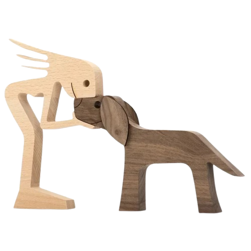 HeartTail | Gepersonaliseerd houten beeldje voor dierenvrienden