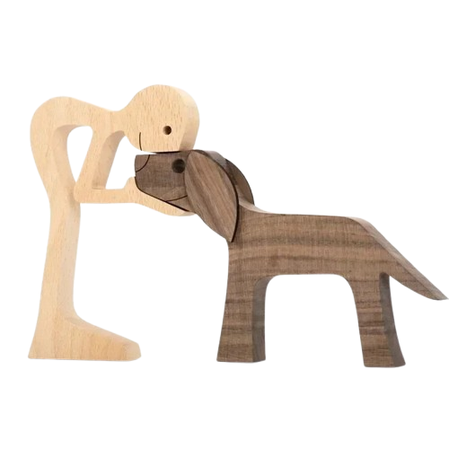 HeartTail | Gepersonaliseerd houten beeldje voor dierenvrienden