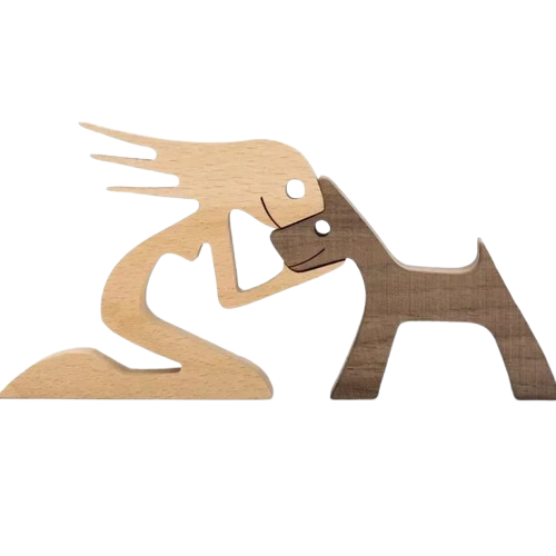 HeartTail | Gepersonaliseerd houten beeldje voor dierenvrienden