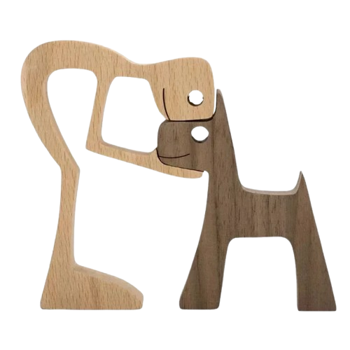 HeartTail | Gepersonaliseerd houten beeldje voor dierenvrienden