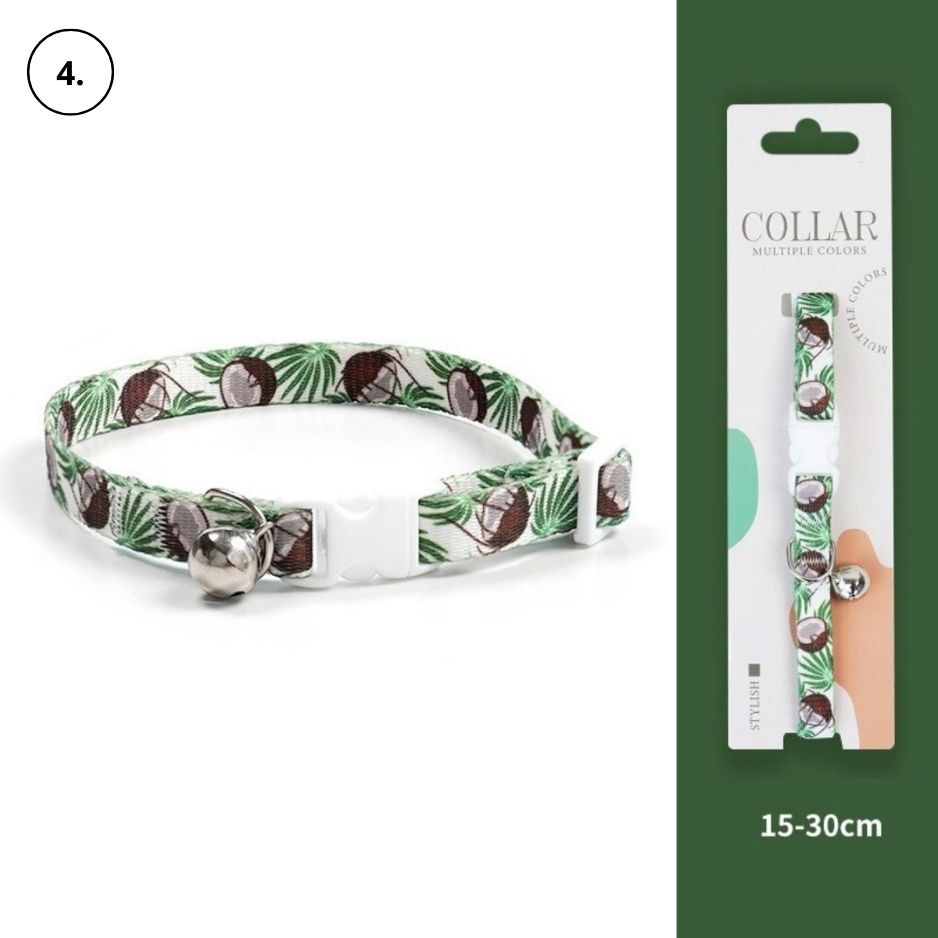 Kattenhalsband met een anti-verstikkingsgesp, inclusief gratis extra