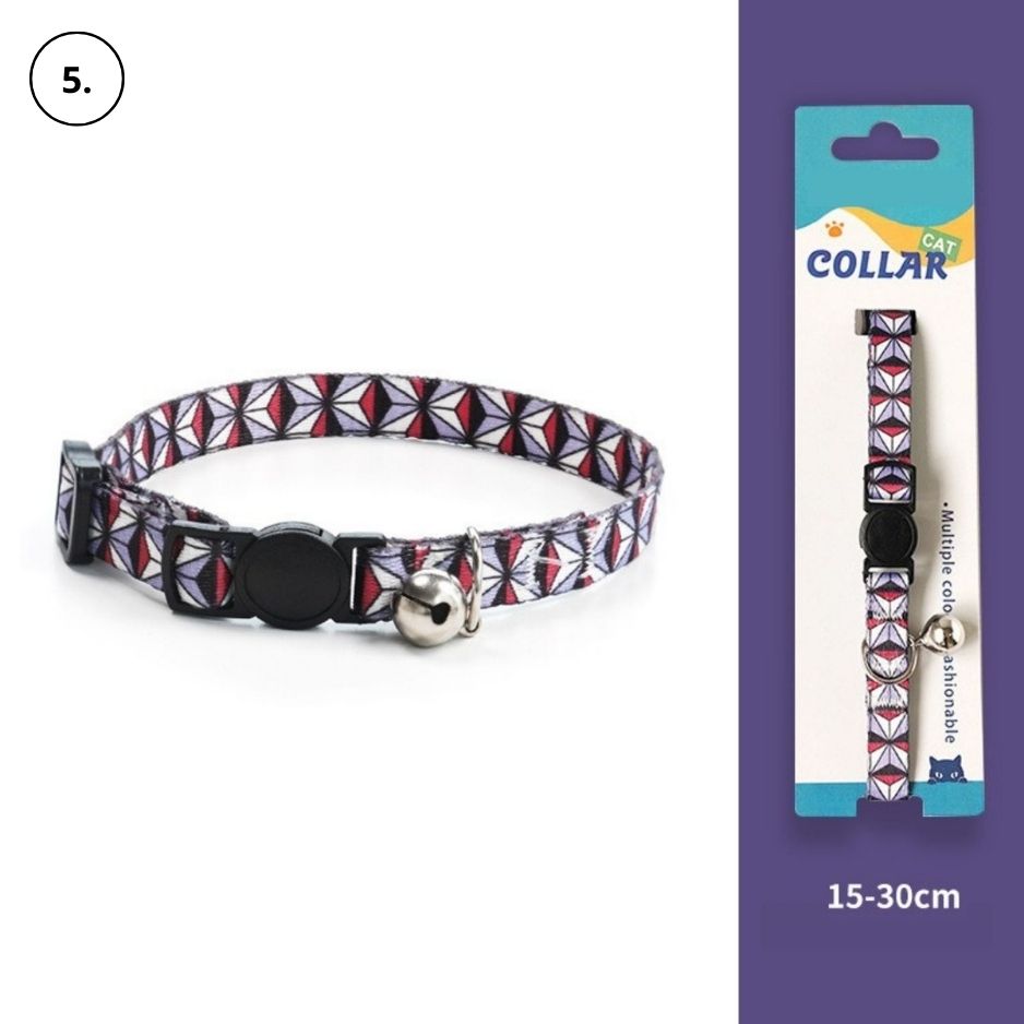 Kattenhalsband met een anti-verstikkingsgesp, inclusief gratis extra