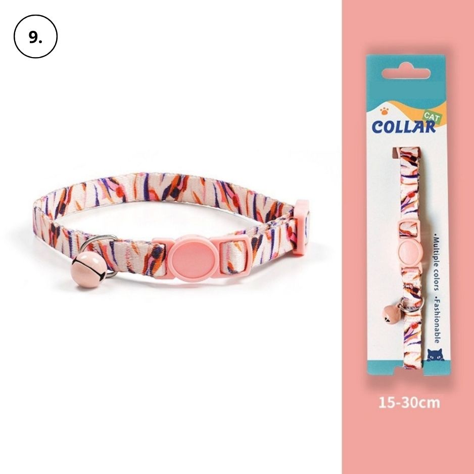 Kattenhalsband met een anti-verstikkingsgesp, inclusief gratis extra