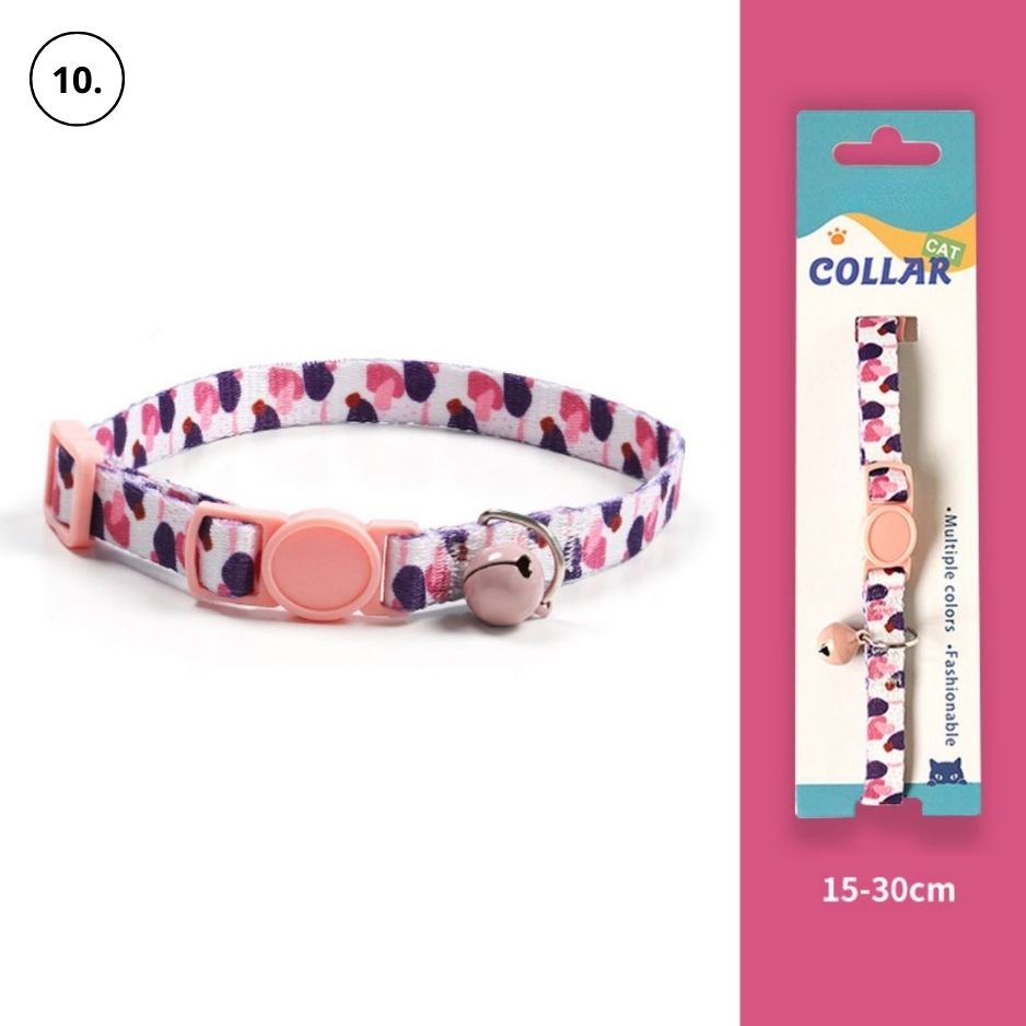 Kattenhalsband met een anti-verstikkingsgesp, inclusief gratis extra