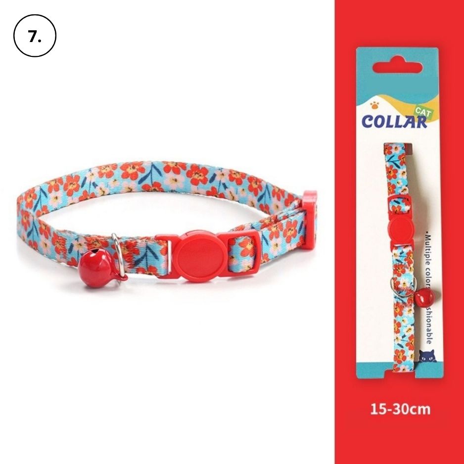 Kattenhalsband met een anti-verstikkingsgesp, inclusief gratis extra